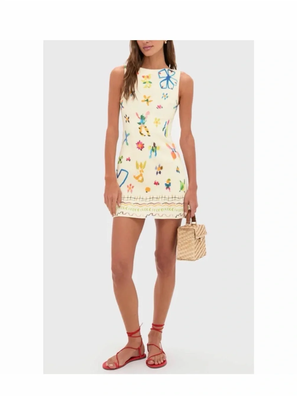 Alemais Multi Sidi Mini Dress Size: US 4